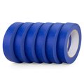 Idl Packaging 1in x 60 yd Painters Blue Masking Tape, Natural Rubber Strong Adhesive, Sharp Line, 6PK 6x-46704